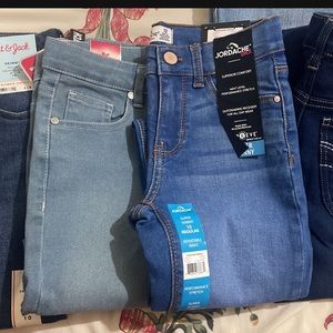 Girls size 10 adjustable waist jeans